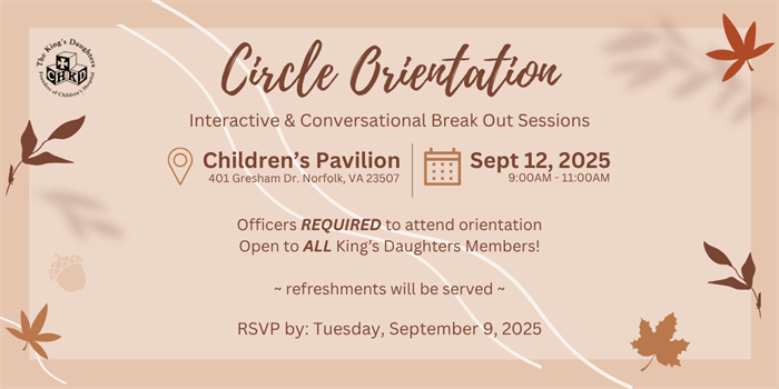 2025 Circle Orientation
