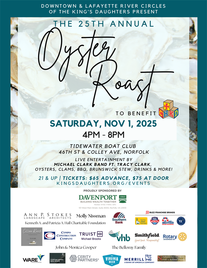 2025 Oyster Roast - Flyer