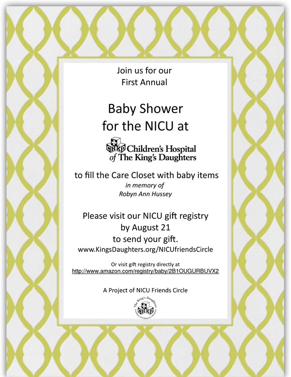 2015 Baby Shower Invite