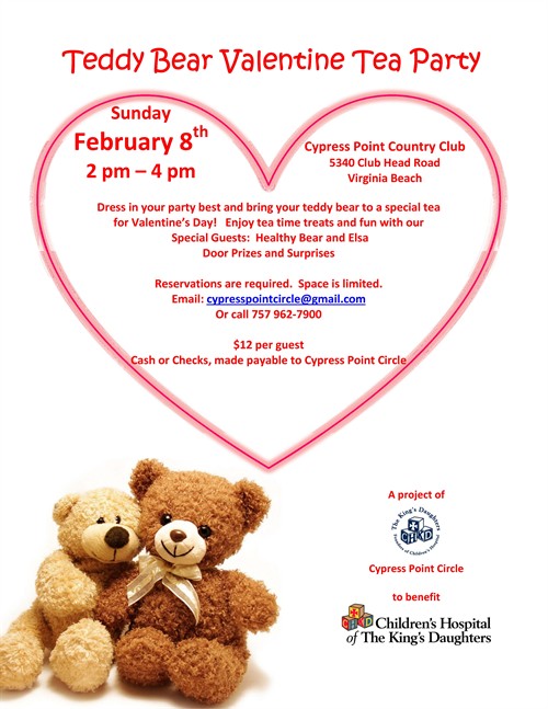 Teddy Bear Tea Flyer 2015