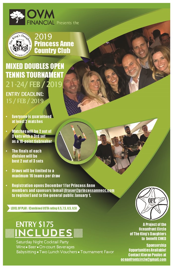 2018 Tennis Flyer