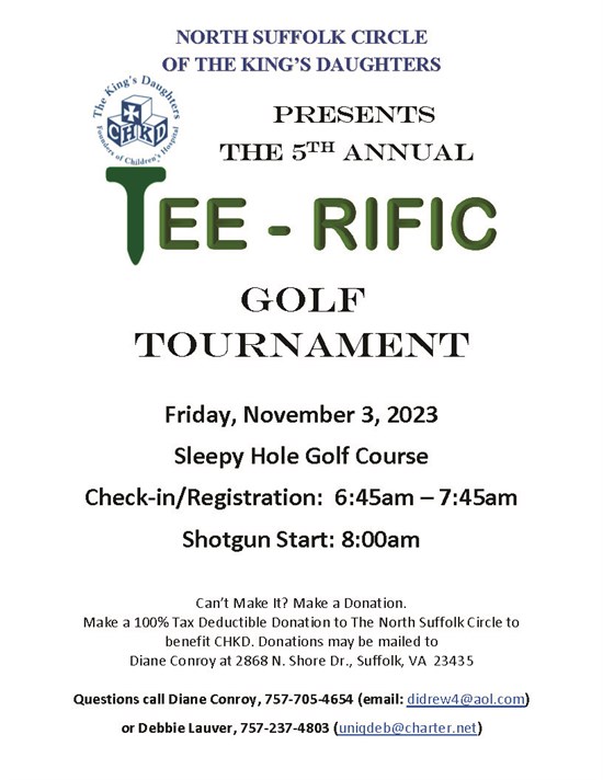 5th annual golf tournament