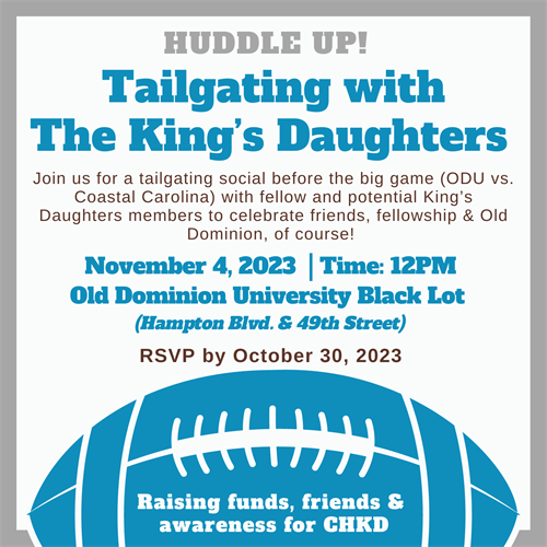 Tailgate invite updated with time