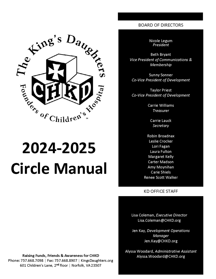 2024-2025 Circle Manual