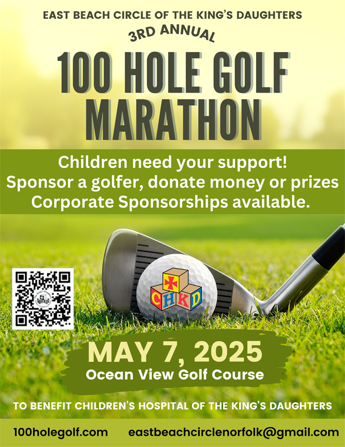 100 Hole Golf Marathon Flyer